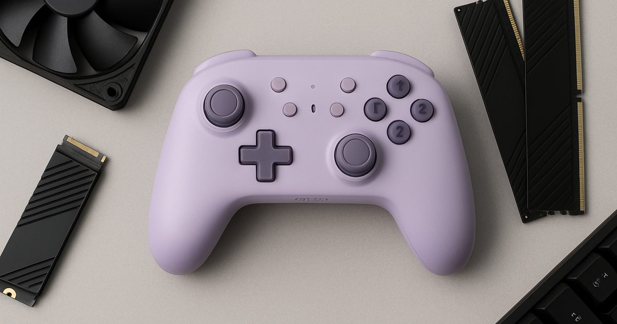 8BitDo lança controle Ultimate 3 'Lavender Dusk' para gamers