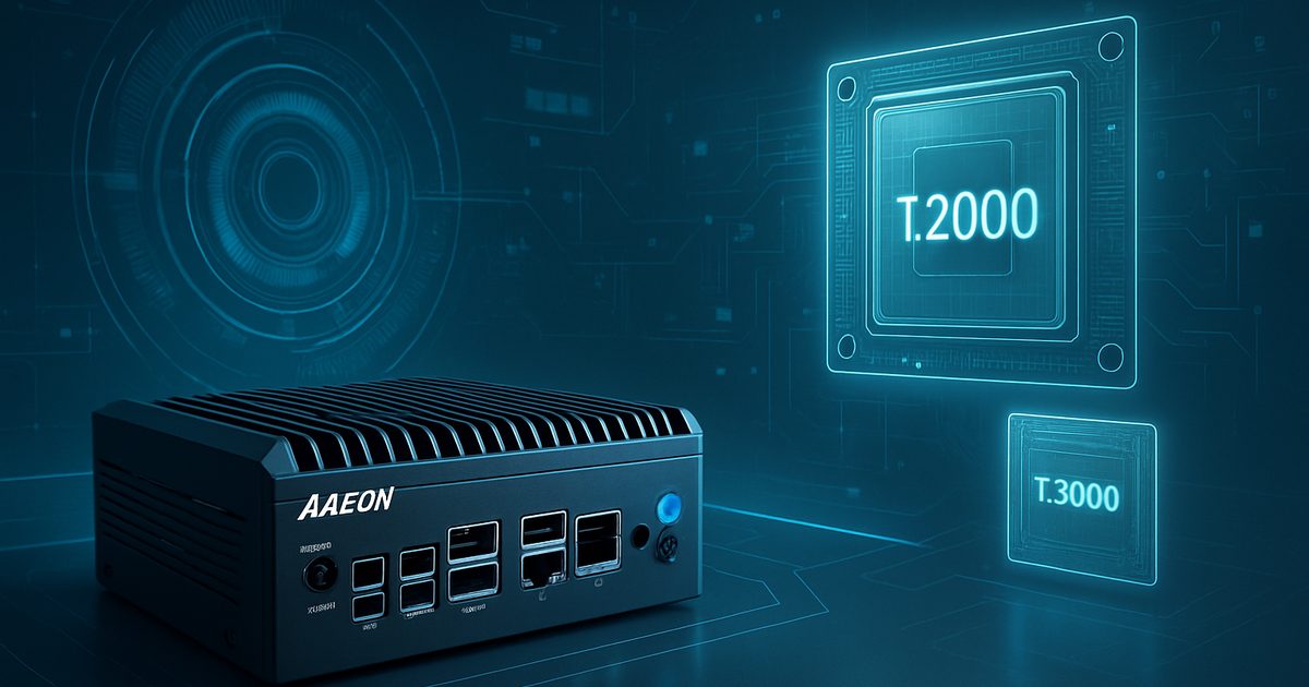AAEON Anuncia Planos para PCs Embutidos com NVIDIA Jetson T2000 e T3000