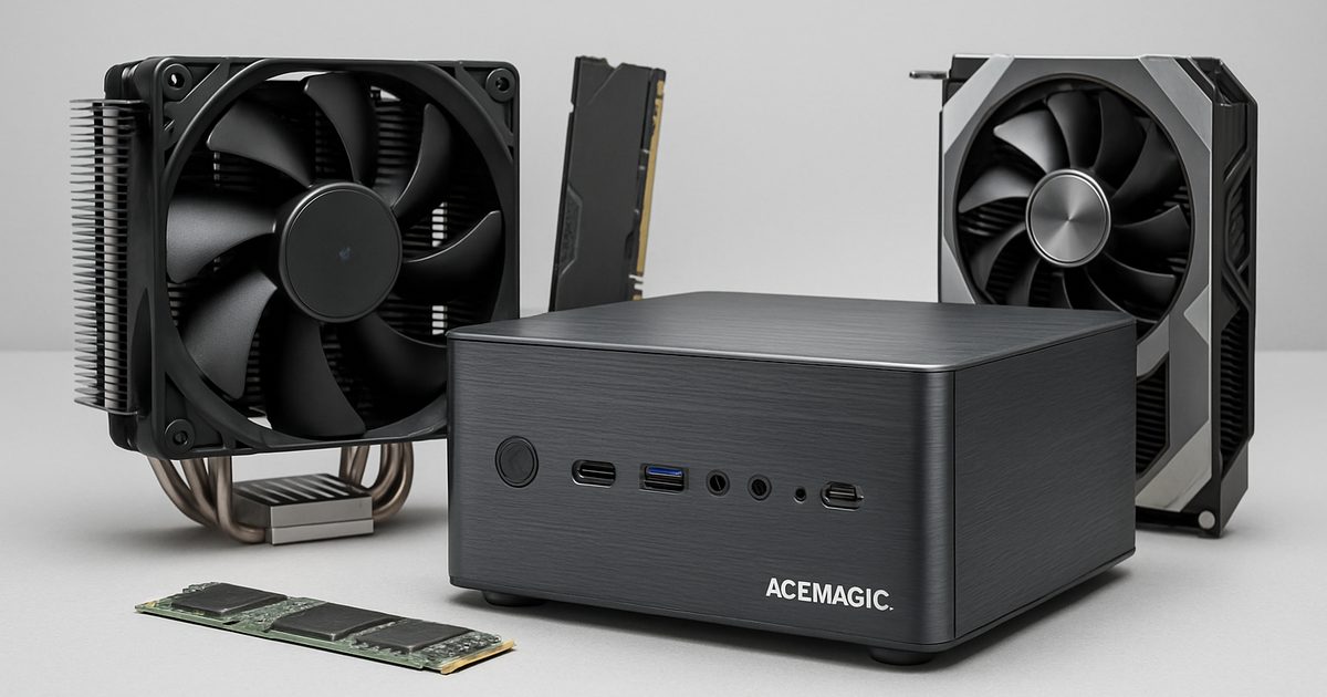 Acemagic Lança F9A: Mini Workstation AI Compacta e Potente