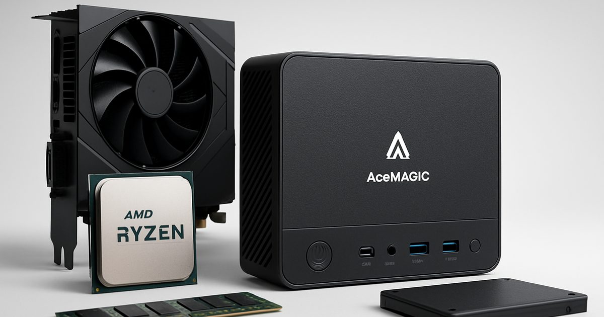 AceMagic lança promoção de Mini PCs com AMD Ryzen: até 20% de desconto!