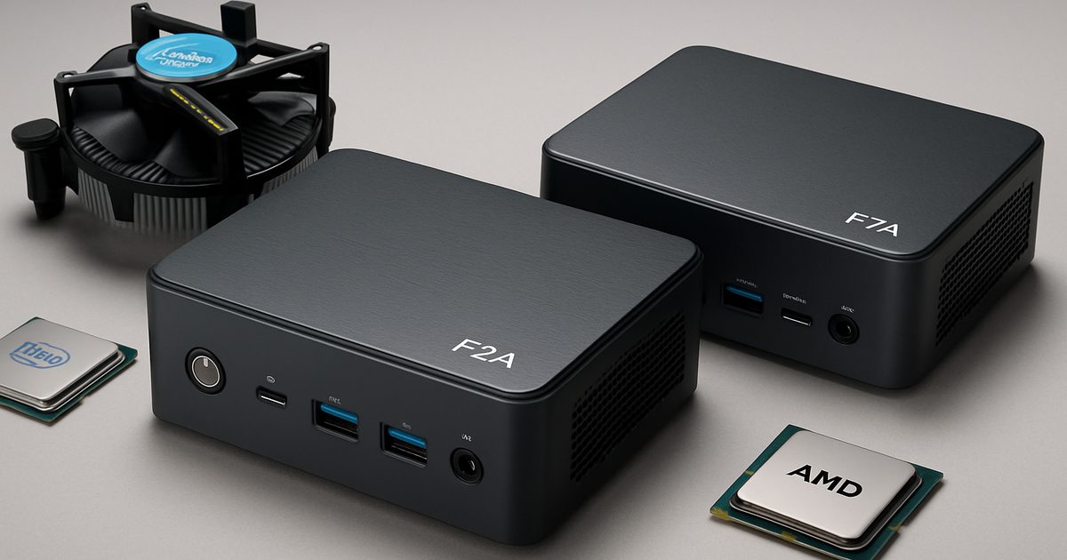 Acemagic revela Mini PCs F2A e F7A com Intel e AMD
