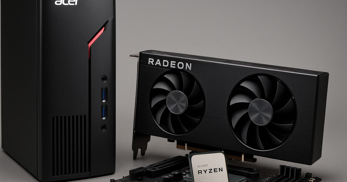 Acer Nitro 30: Novo PC Gamer com Radeon RX 9070 XT e Ryzen 7 8700F