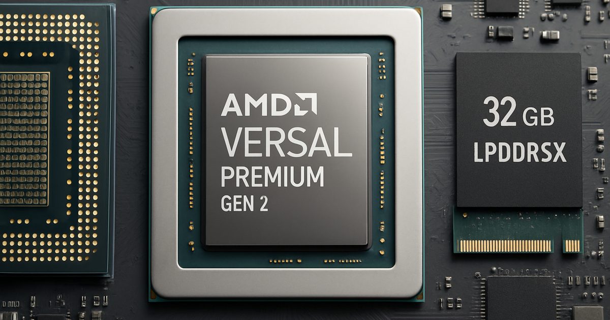 AMD Lança SoCs Versal Premium Gen 2 com 32 GB de LPDDR5X