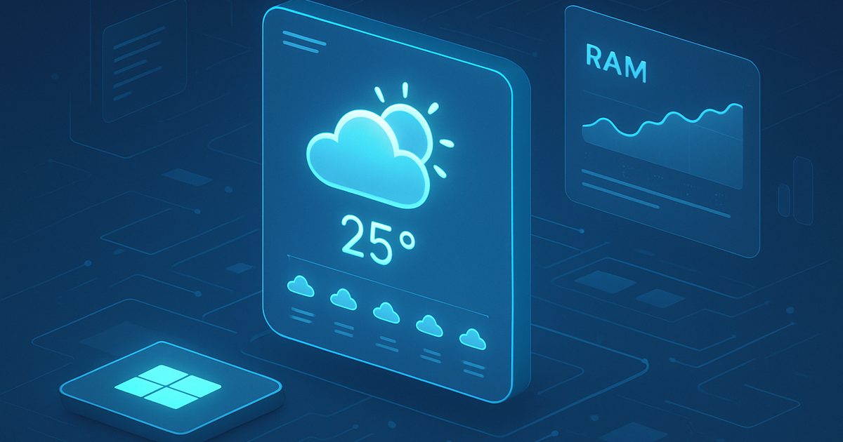 App de Clima do Windows 11 Consome Mais de 1 GB de RAM