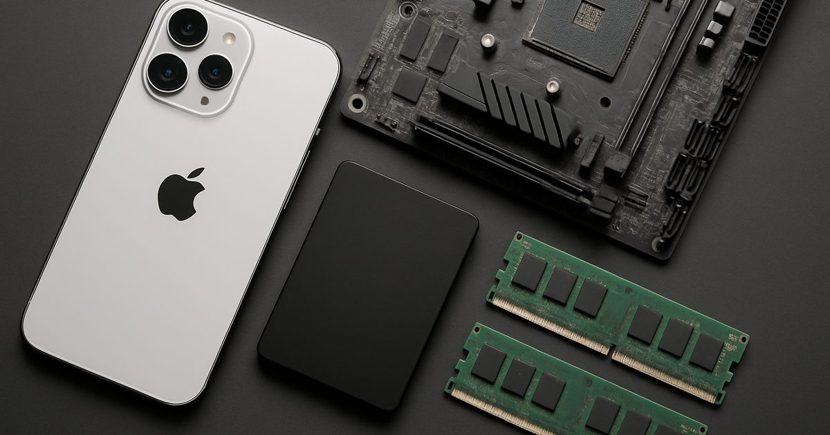 Apple enfrenta desafios com escassez de DRAM para iPhones