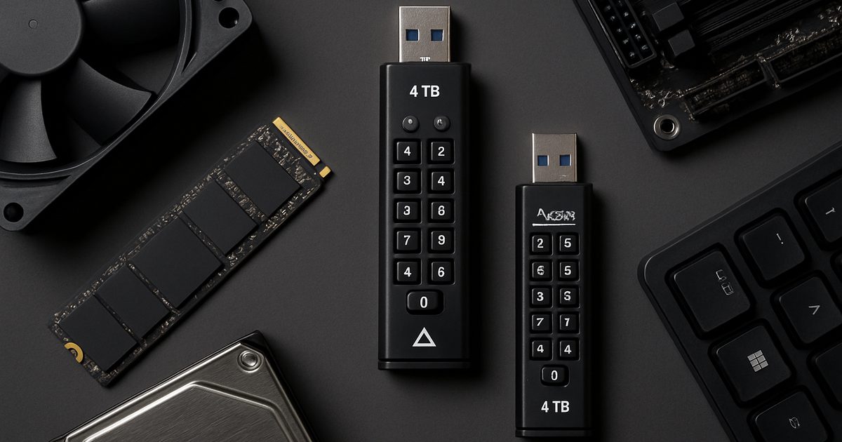 Apricorn Lança Pen Drive Criptografado de 4 TB: Aegis Secure Key 3