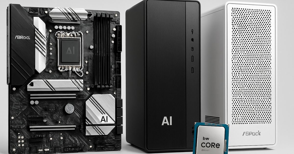 ASRock Lança Plataformas de IA com Intel Core Ultra Series 3