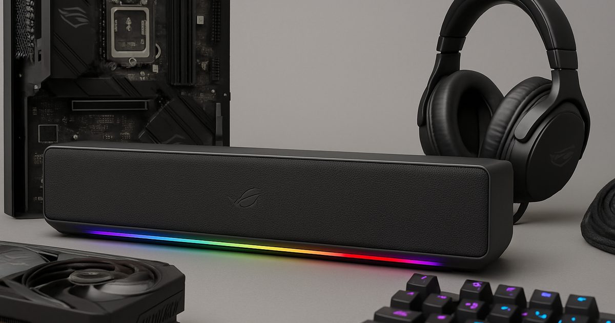 ASUS ROG Gjallar: Soundbar Gamer com Dolby Atmos