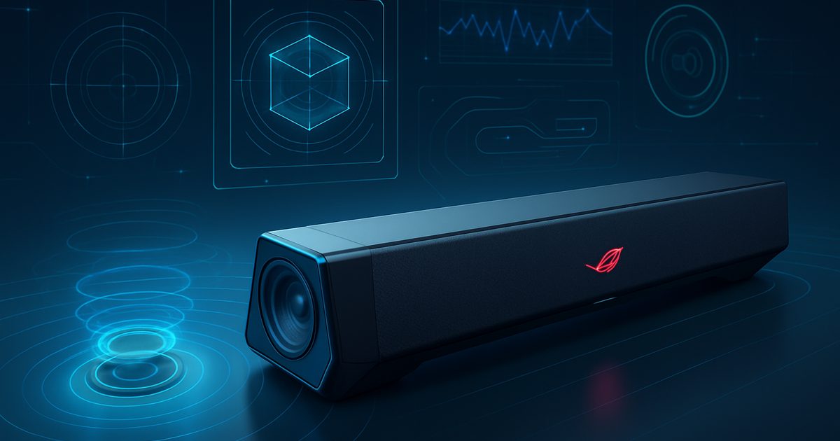 ASUS ROG Gjallar: Soundbar para Gamers com Som 3D Imersivo