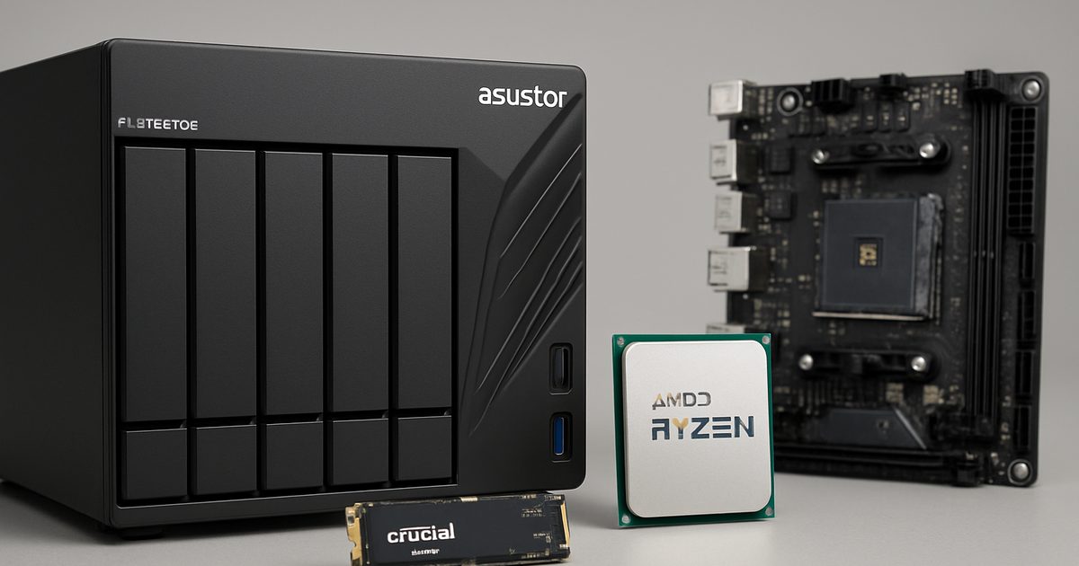 Asustor revela NAS Flashstor 6 Gen 3 com Ryzen na Computex 2026