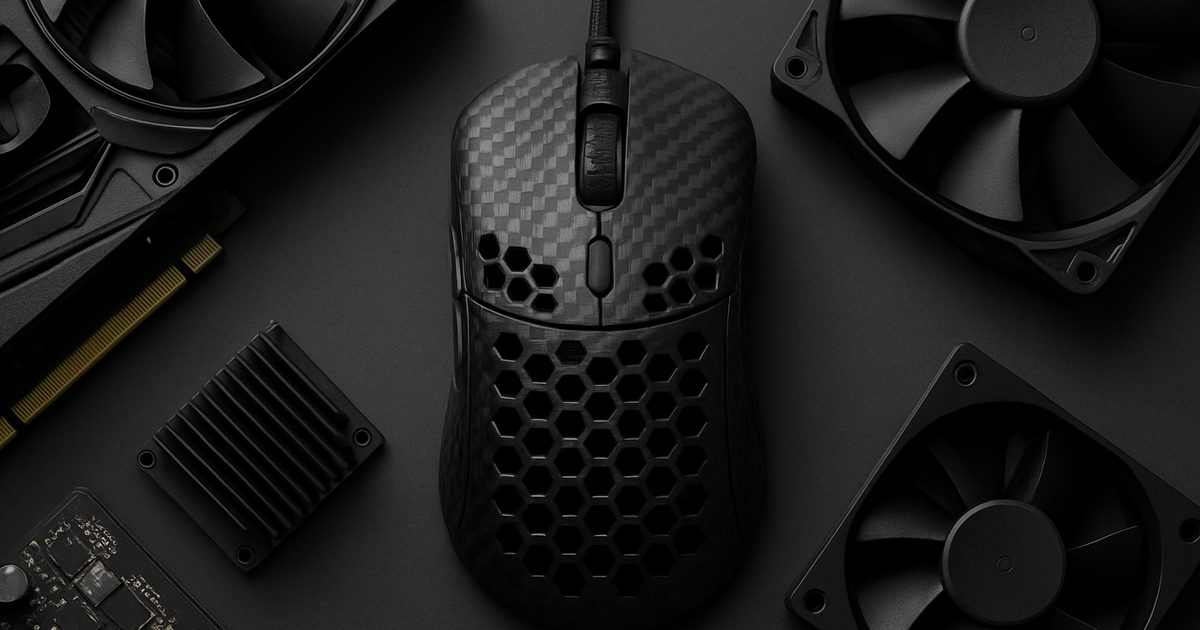 ATK Blazing Sky Phantom: Mouse Gamer de Fibra de Carbono com 44g