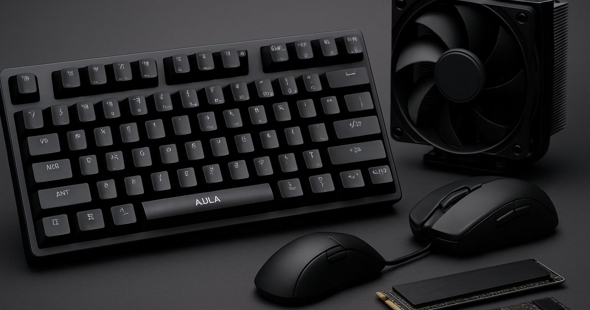 AULA Lança Teclado Mecânico Gamer F87S com Taxa de Polling de 8.000 Hz