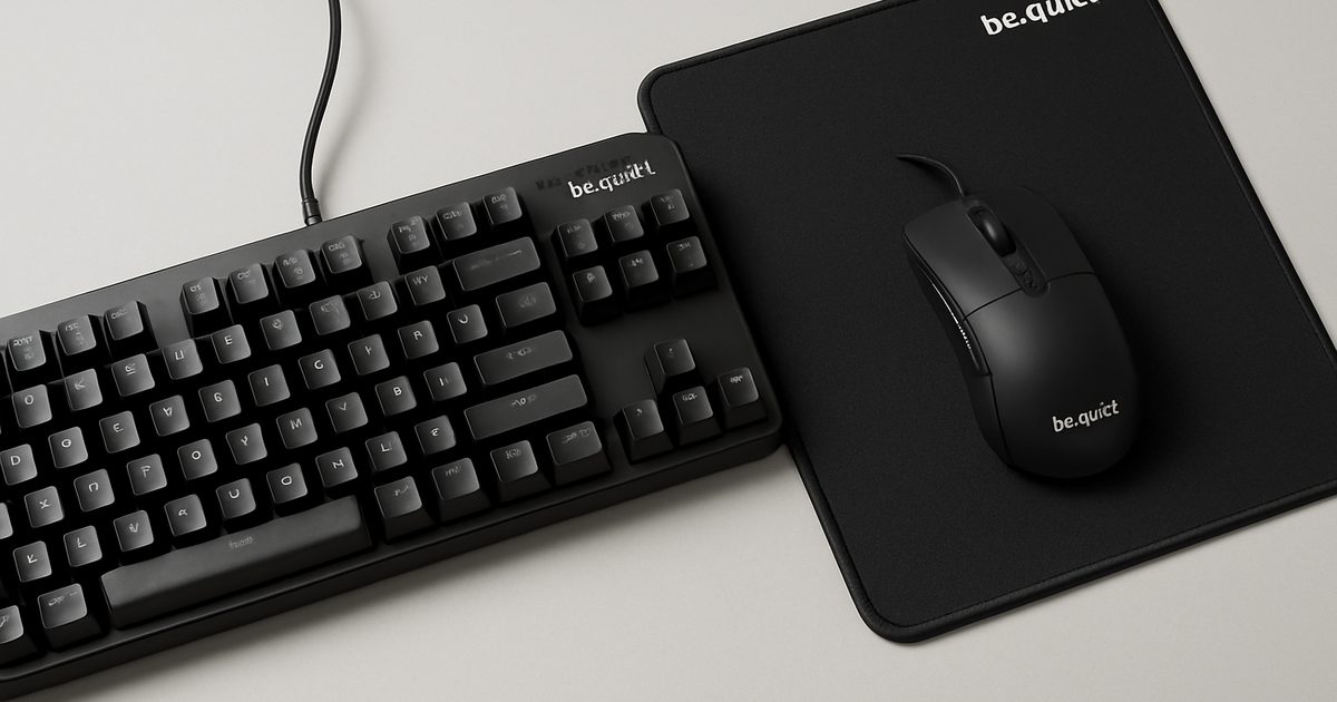 be quiet! revela teclado Light Mount TKL e Mousepad XL