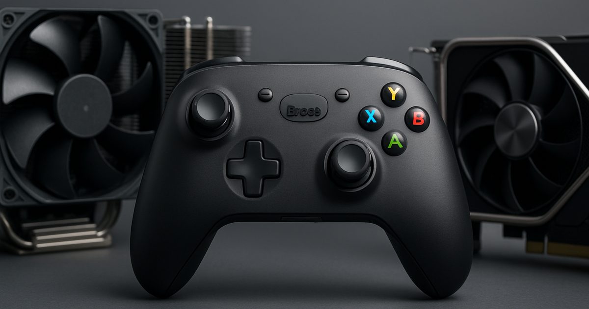 Brook StarRay: Controle Sem Fio com Suporte PS5 e Layout Xbox