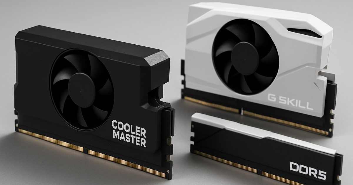 Cooler Master e G.SKILL trazem resfriamento ativo para DDR5