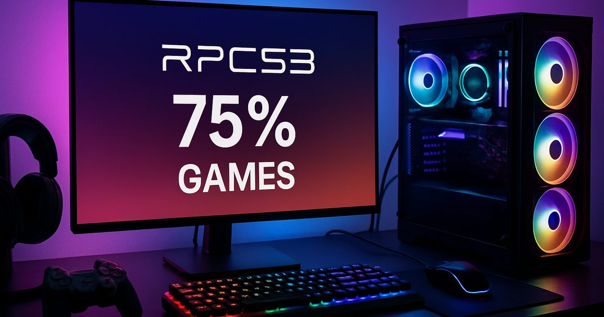 Emulador RPCS3 agora roda 75% dos jogos de PS3 no PC
