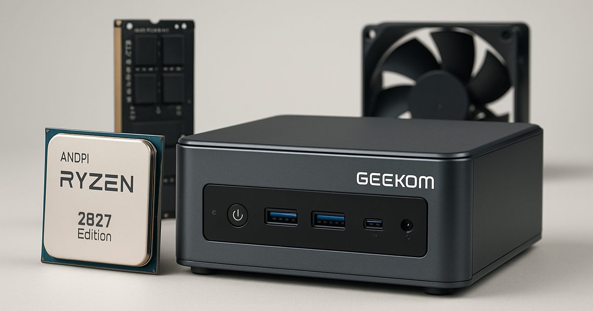 Geekom Lança Mini PC A5 2027 Edition com Ryzen 7