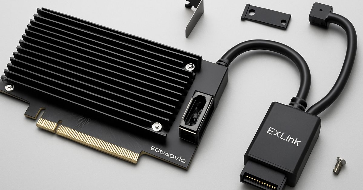 ICY DOCK Lança Adaptador EXLink MB308A5 PCIe 5.0 x16 NVMe