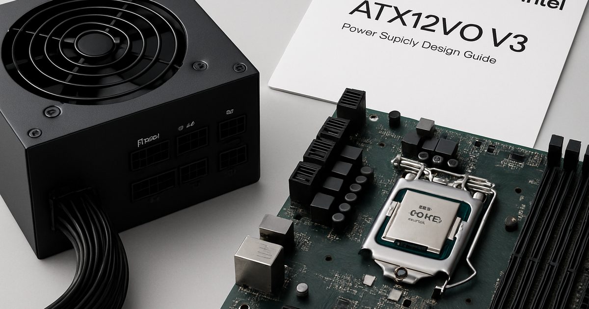 Intel Anuncia Novo Padrão ATX12VO V3 para Fontes de Alimentação