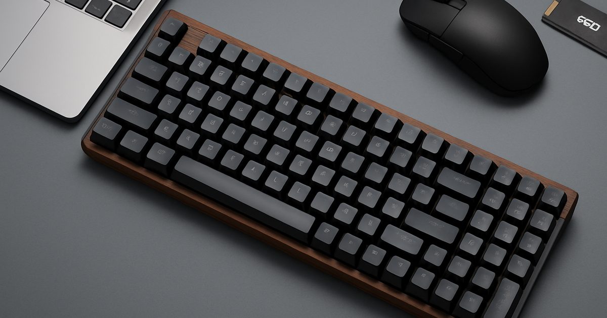 Keychron K5 Ultra 8K: O Teclado Mecânico Sofisticado com Toques de Madeira