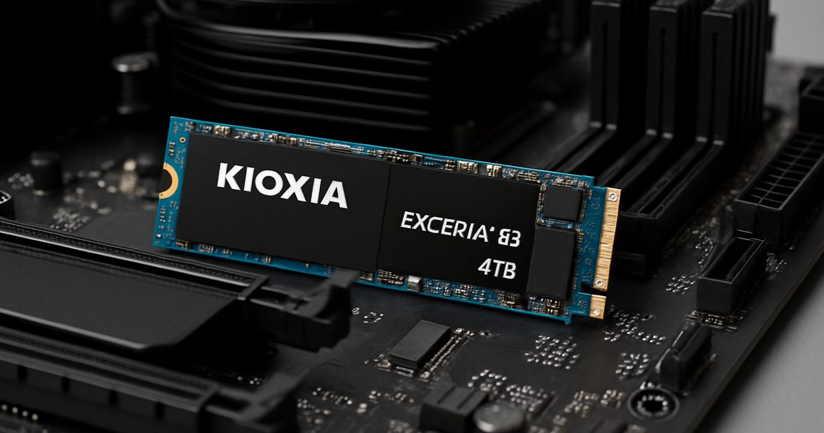KIOXIA Lança SSD Exceria G3 de 4 TB com Alta Performance