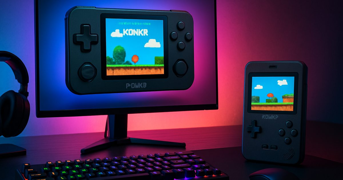 KONKR Pocket Advance: Novo console portátil retro é revelado