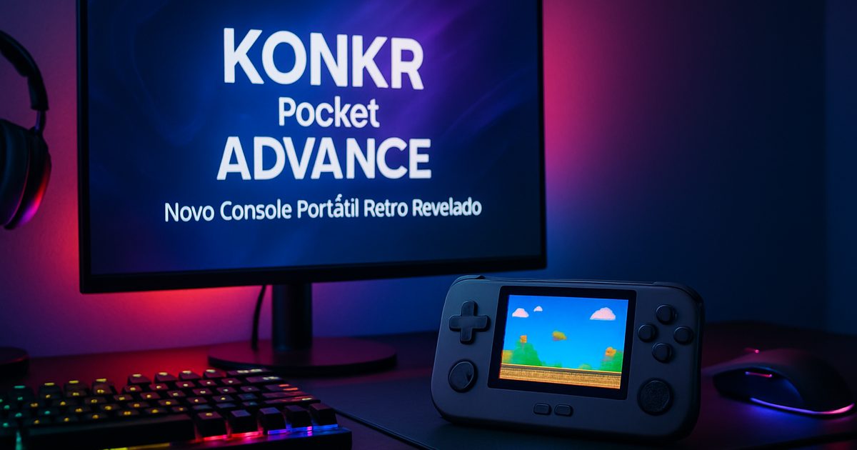 KONKR Pocket Advance: Novo Console Portátil Retro Revelado