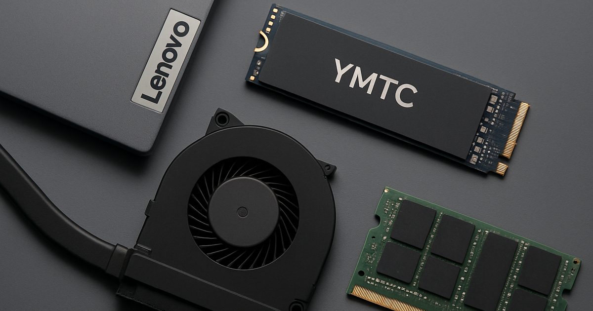 Lenovo Adota SSDs da YMTC em Laptops Globais