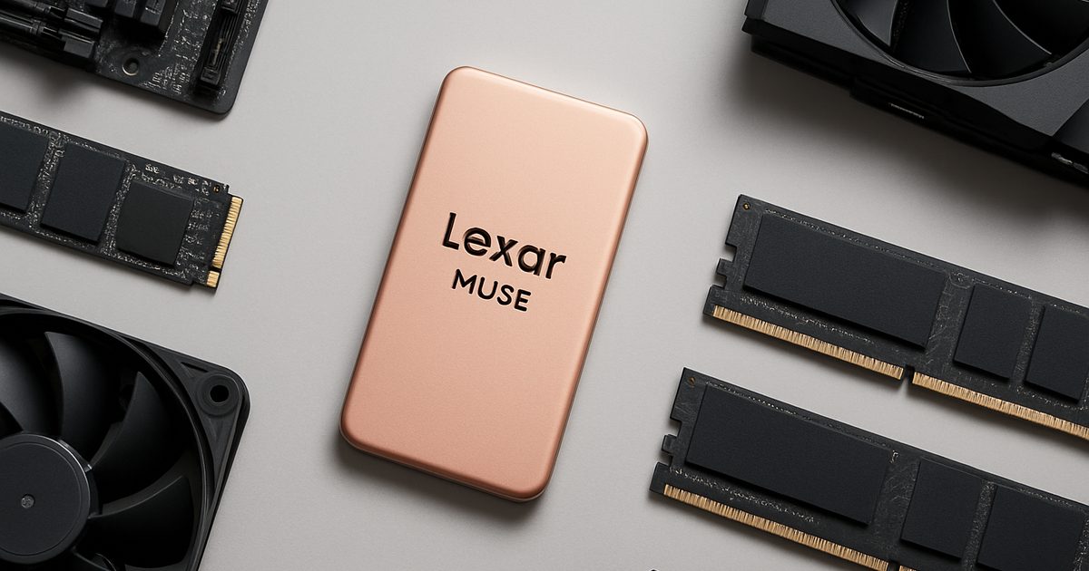 Lexar apresenta Muse: o SSD portátil mais fino do mundo