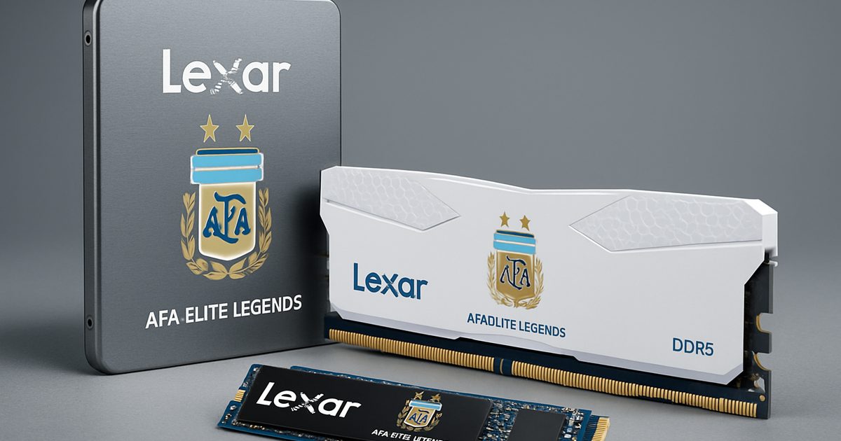 Lexar Lança Série AFA Elite Legends com a Seleção Argentina