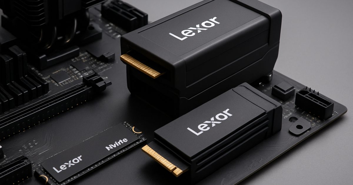 Lexar revoluciona com conceito de SSDs NVMe como cartuchos de memória