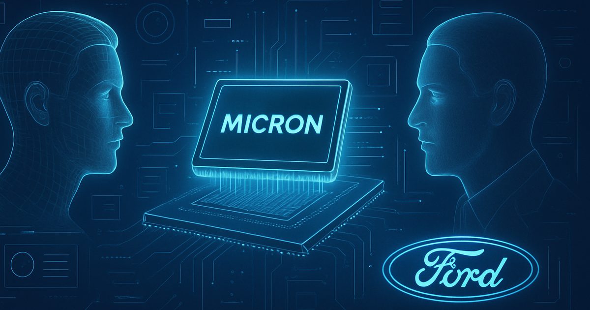 Micron e Ford firmam acordo estratégico para suprimento de memória