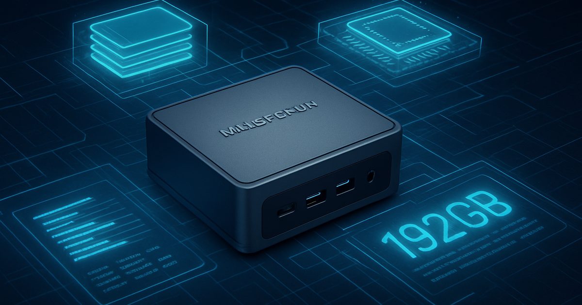 Minisforum lança MS-S1 MAX-P495 com 192GB de Memória Unificada