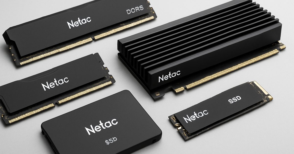 Netac na Computex 2026: Memórias DDR5 e SSDs de Alta Performance