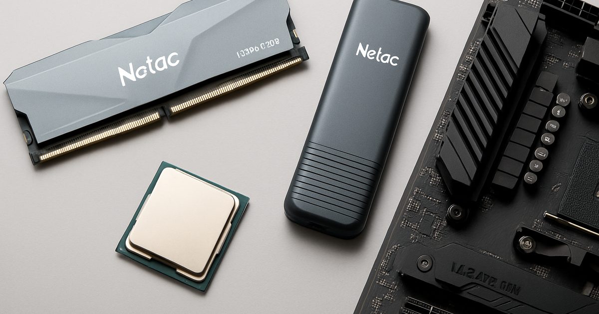 Netac revela DDR5 de 7600 MHz e SSDs portáteis na Computex 2026