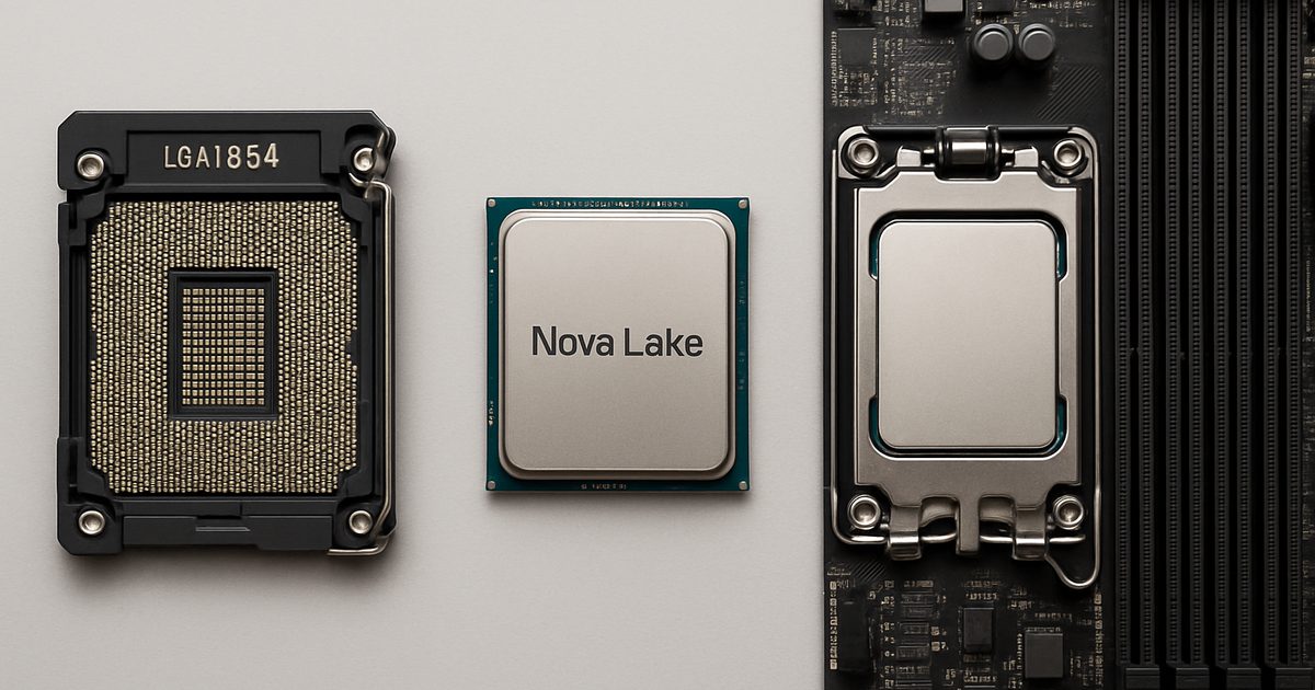 Novo Soquete Intel LGA1954 para CPUs Nova Lake Revelado
