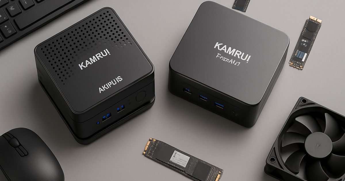 Ofertas KAMRUI: Mini PCs AK1PLUS e Pinova P1 com Descontos
