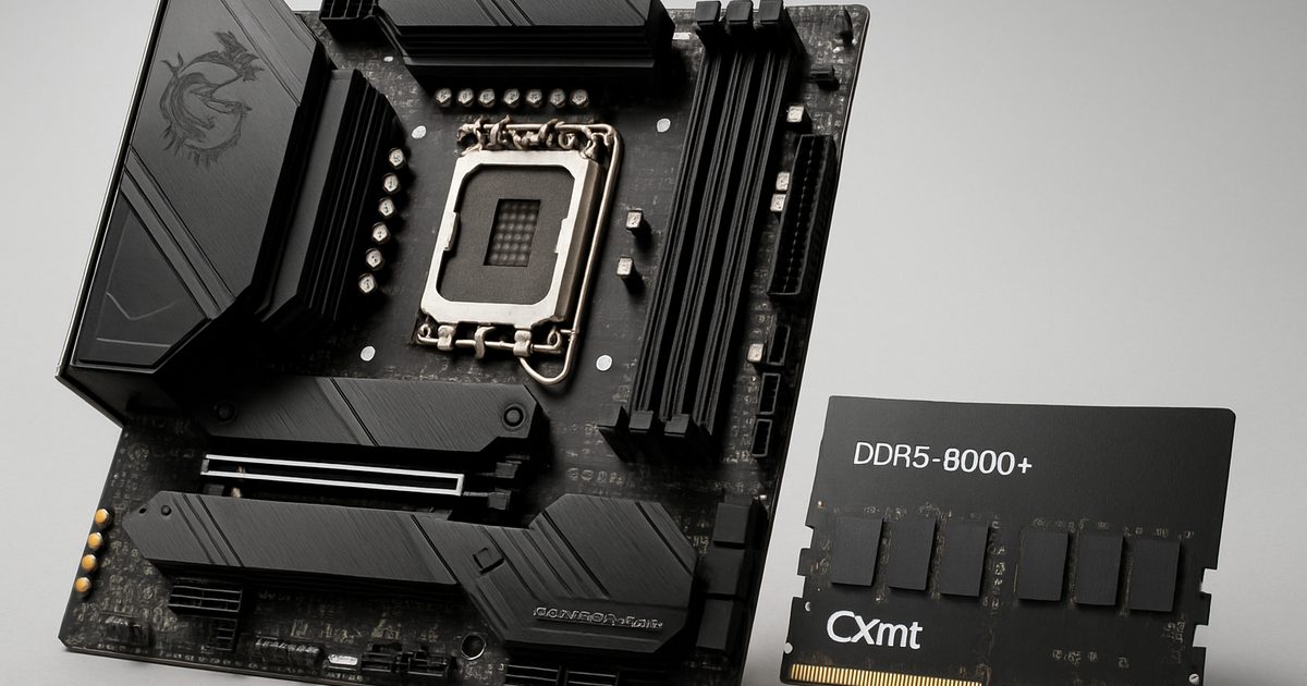 Placas-mãe MSI suportam DDR5-8000+ com memória CXMT