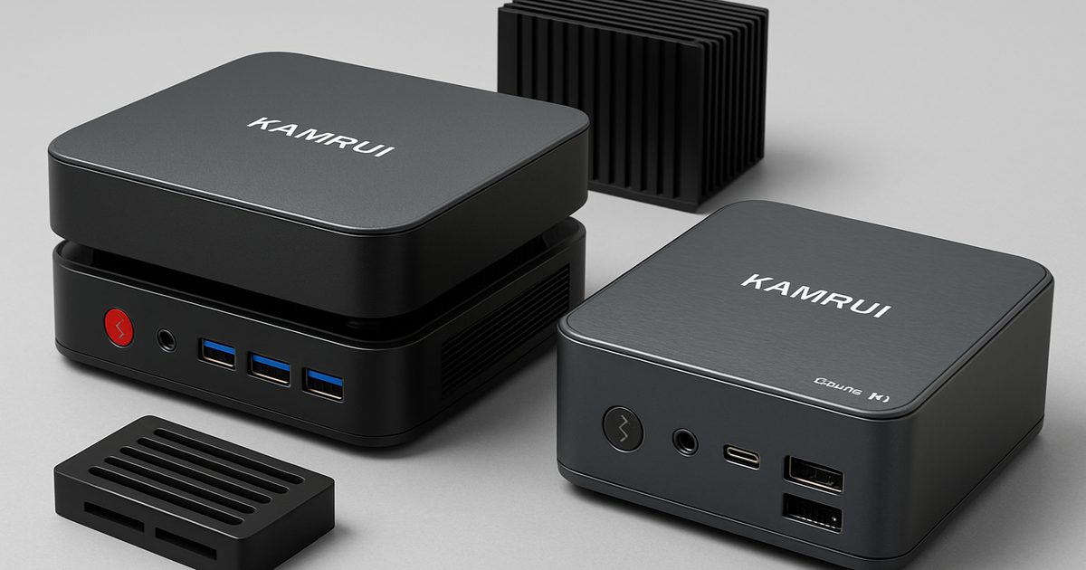 Promoção de Julho KAMRUI: Mini PCs AK1PLUS e Pinova P1 com Descontos Imperdíveis