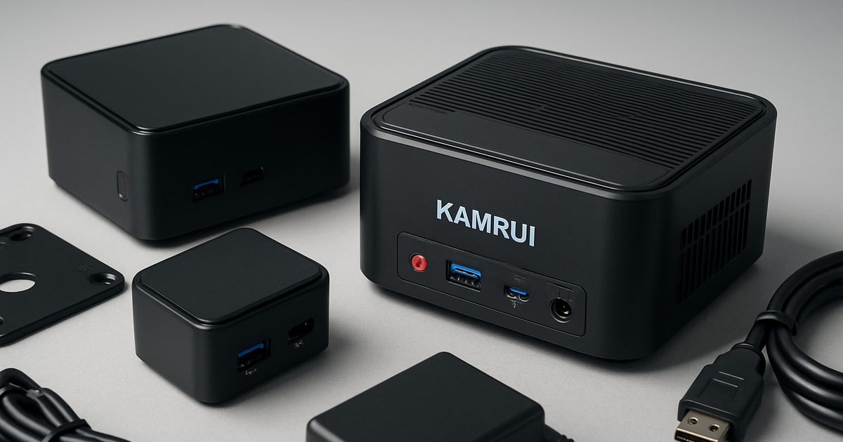 Promoção de Mini PCs KAMRUI: Descontos de até 34% nos modelos AK1PLUS e Pinova P1
