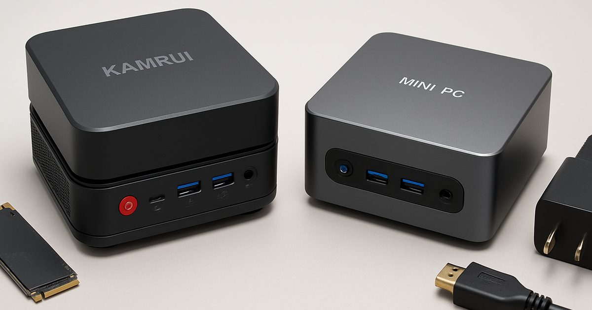 Promoção KAMRUI: Mini PCs AK1PLUS e Pinova P1 com Desconto