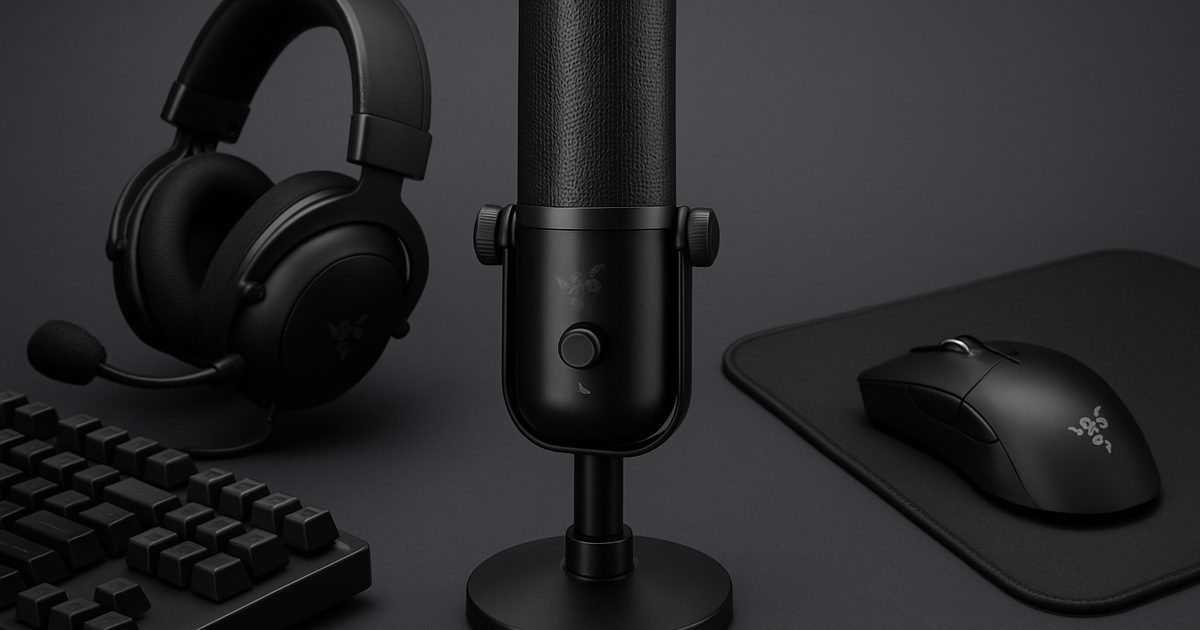 Razer Lança Microfone Seiren V3 Pro para Streamers Profissionais