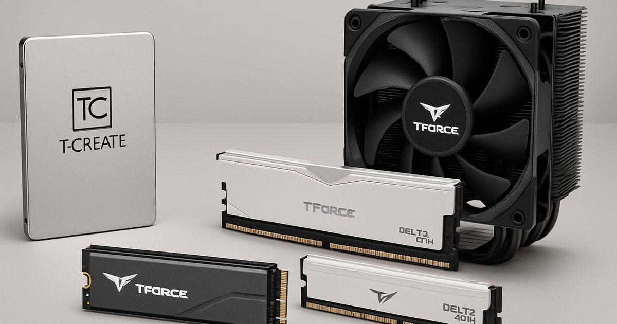 Team Group revela novidades na Computex 2026: T-Create e T-Force
