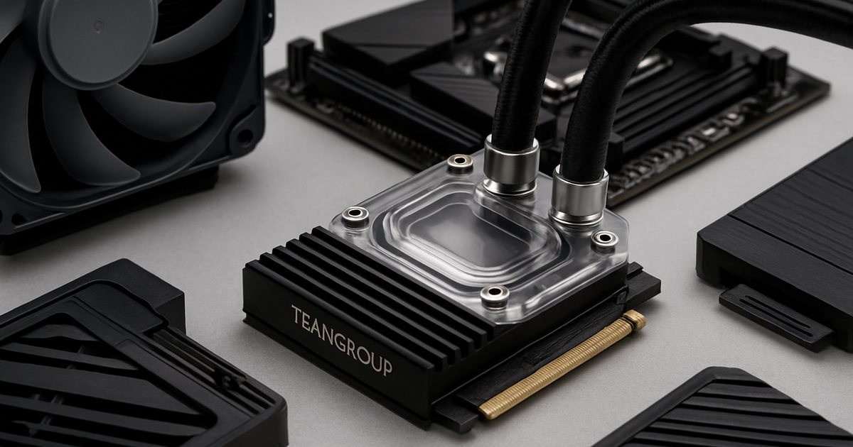 Team Group revela SSDs com resfriamento líquido na Computex 2026