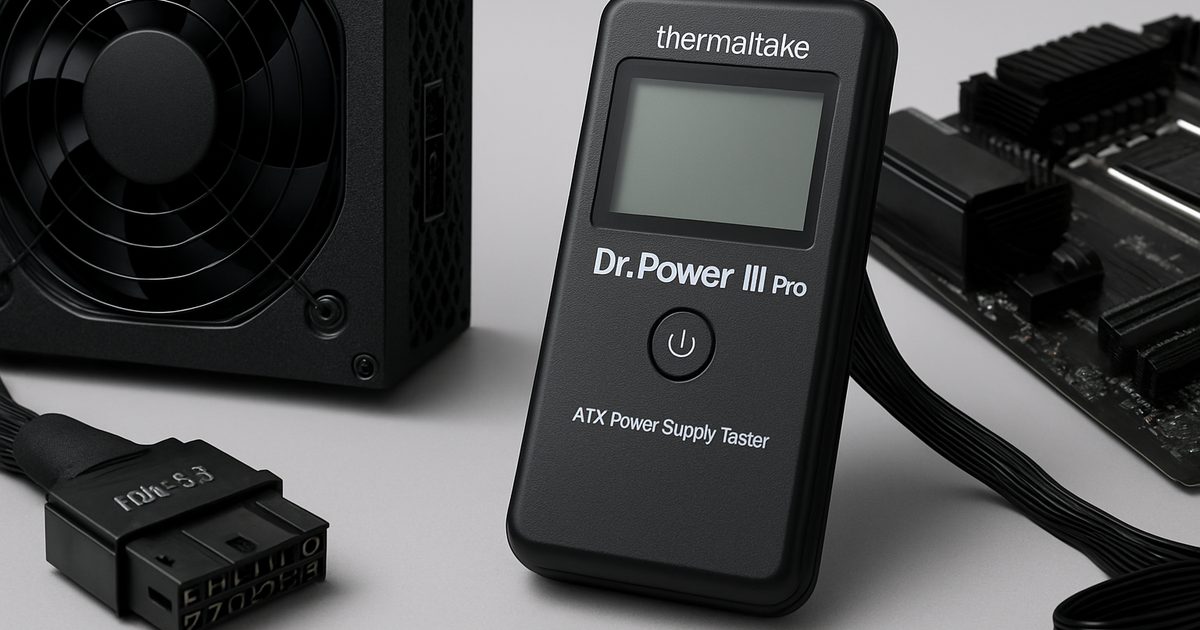Thermaltake lança Dr. Power III Pro para PSUs ATX 3.1