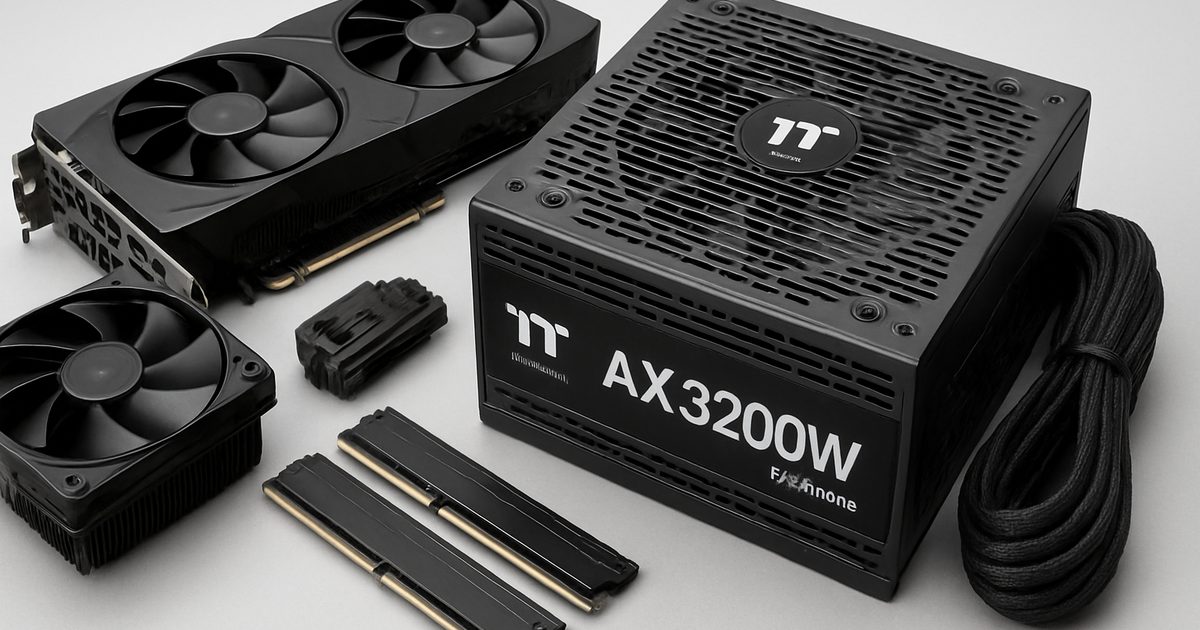 Thermaltake lança Fonte AX 3200W Platinum para Workstations AI
