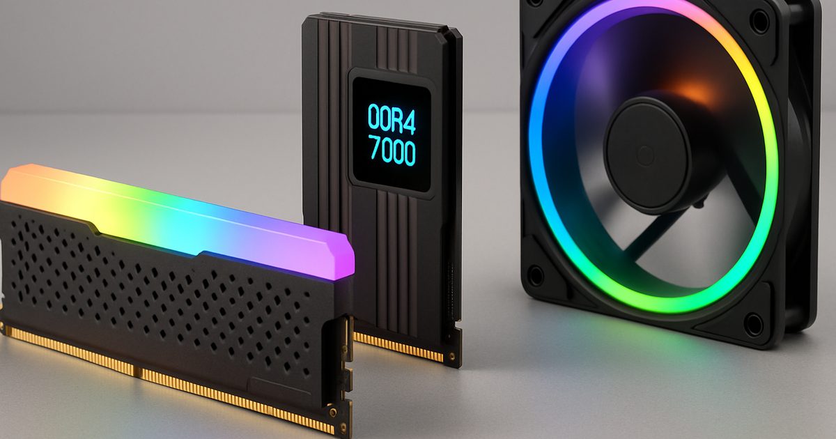 V-Color Revoluciona Memórias na Computex 2026 com OLED e ARGB