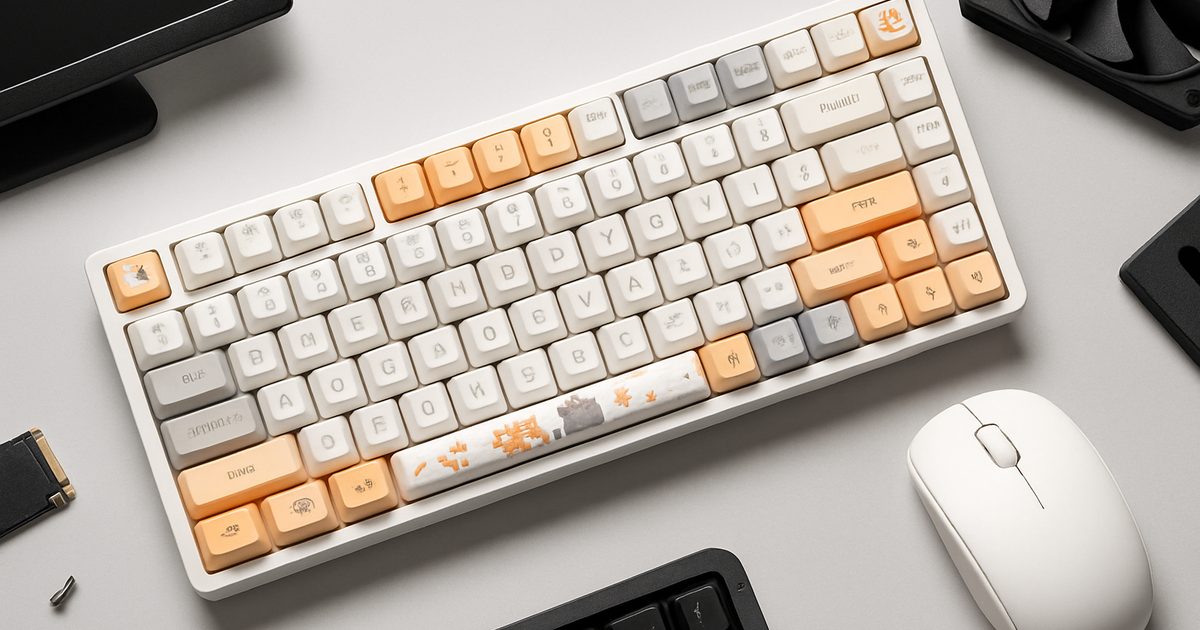 YUNZII C98 MAO: Teclado Mecânico Wireless com Design de Gatinhos