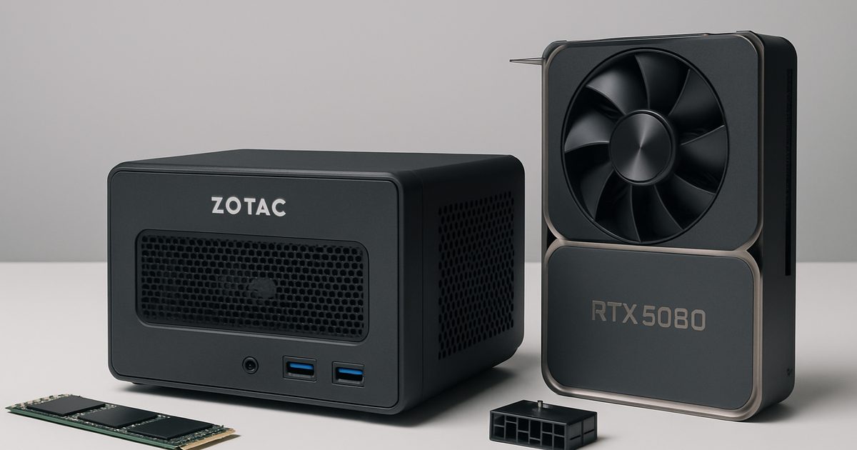 ZOTAC Lança Mini-PC com RTX 5080: O Menor e Mais Potente