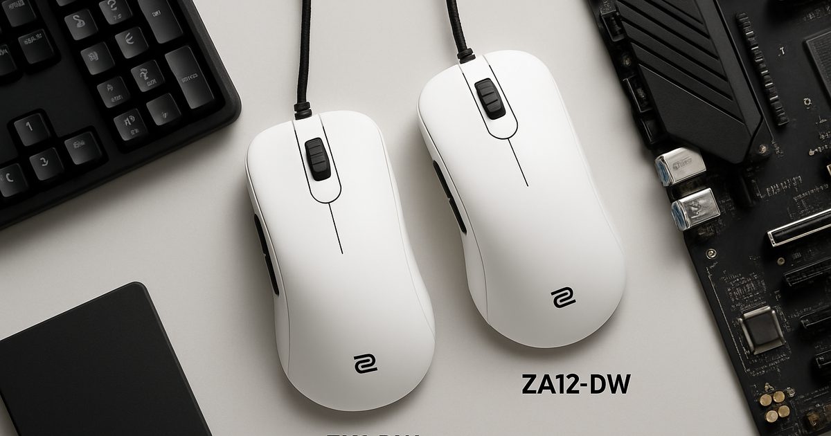 Zowie Lança Novos Mouses Gamer FK1-DW e ZA12-DW em Tamanhos Maiores